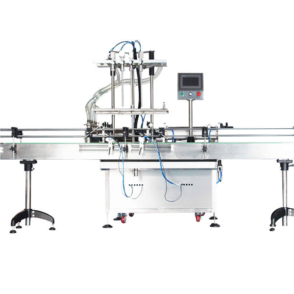 स्वयंचलित 8, 10, 12 हेड्स लोशन पिस्टन फिलिंग मशीन / फिलर