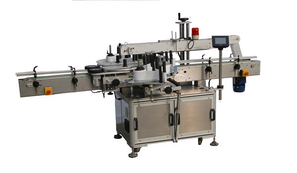 शैम्पूसाठी प्लास्टिकची बाटली डबल साइड साइड लेबलिंग मशीन